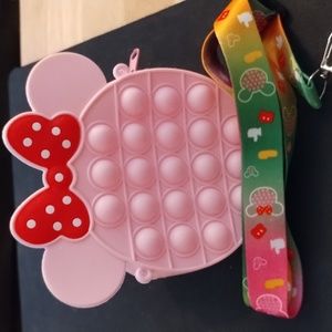 Girls Silicone Toy Mickey Mouse messenger Bag
